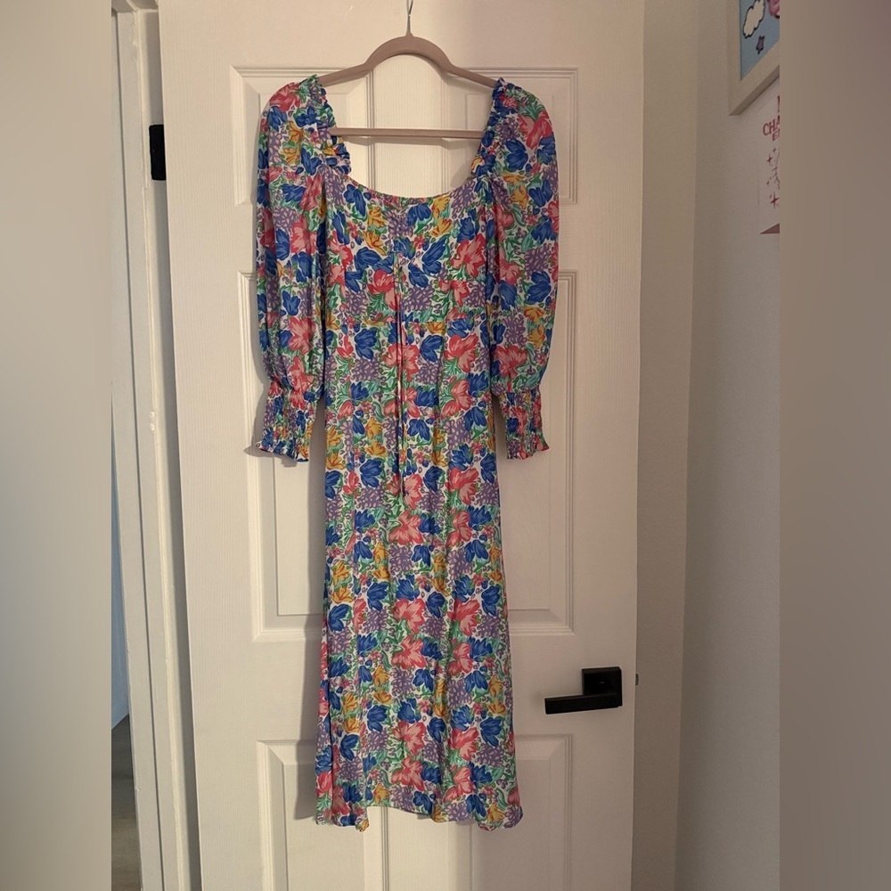 Faithfull the Brand Mathilde Midi Dress in Jemima Floral - Picture 4 of 12